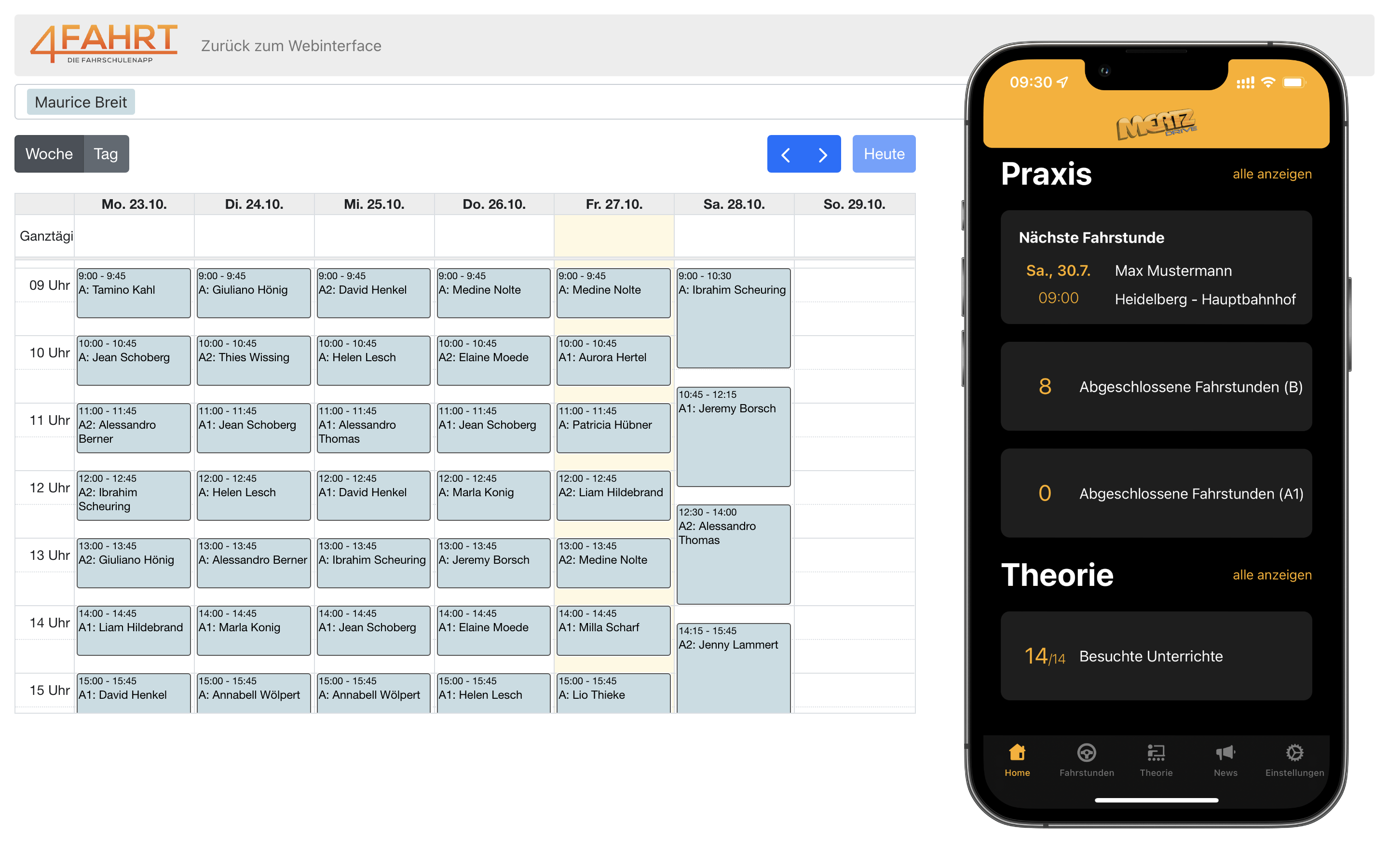 Terminplanung & App screenshot